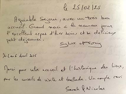Livre d'or.